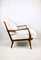 German White Bouclé Lounge Chair, 1970s 10