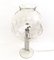 Italienische Vintage Tischlampe aus Stahl mit Kugelförmigem Lampenschirm aus Muranoglas, 1970er 3