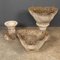 Scalloped Stone Garden Urns, 1960, Set of 2 20