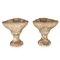 Scalloped Stone Garden Urns, 1960, Set of 2, Image 1