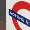 20th Century Enamelled London Underground Notting Hill Gate Station Sign, 1970s 4