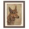 Frederick Thomas Daws, Antique German Shepherd, Oil on Canvas, 1926, Framed 1