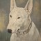 Frederick Thomas Daws, Antique English Bull Terrier, Oil on Canvas, 1920, Framed 7