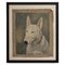 Frederick Thomas Daws, Bull Terrier Anglais Antique, Huile sur Toile, 1920, Encadré 1