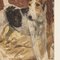 Frederick Thomas Daws, Antique Jack Russell Terrier, Oil on Canvas, 1920, Framed 9