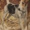 Frederick Thomas Daws, Ancien Jack Russell Terrier, Huile sur Toile, 1920, Encadré 8