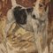Frederick Thomas Daws, Antique Jack Russell Terrier, Oil on Canvas, 1920, Framed, Image 8