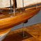 Large Vintage 20th Century English Mahogany Pond Yacht, 1930s 3