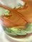 Italienische Vintage Vase aus Muranoglas in Grün & Orange von Fratelli Toso, 1980er 12
