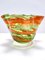 Vintage Italian Green and Orange Murano Glass Vase from Fratelli Toso, 1980s, Image 4