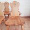 Brutalist Blonde Oak Moravian Chairs, Netherlands, 1970s, Set of 4 21