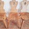 Brutalist Blonde Oak Moravian Chairs, Netherlands, 1970s, Set of 4 19