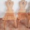 Brutalist Blonde Oak Moravian Chairs, Netherlands, 1970s, Set of 4 18