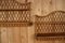 Rattan Wall Shelves attributed to Adrien Audoux & Frida Minet, 1960, Set of 2 2