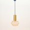 Mid-Century Modern Amber Bubble Glass Ceiling Light / Pendant attributed to Helena Tynell for Limburg, Germany, 1960s 2