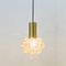 Mid-Century Modern Amber Bubble Glass Ceiling Light / Pendant attributed to Helena Tynell for Limburg, Germany, 1960s 4