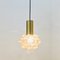 Mid-Century Modern Amber Bubble Glass Ceiling Light / Pendant attributed to Helena Tynell for Limburg, Germany, 1960s, Image 4