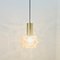 Mid-Century Modern Amber Bubble Glass Ceiling Light / Pendant attributed to Helena Tynell for Limburg, Germany, 1960s 6