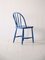 Scandinavian Blue Wood Chair, 1960s 3