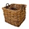 Large Vintage Spanish Wicker Basket 1