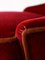 Red Velvet Armchair, 1940s 5
