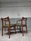 Mid-Century Dark Green Leather Dining Chairs, Set of 4, Image 17