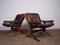 Norwegian Cantilever Easy Chairs in Leather attributed to Jon Hjortdal, Velledalen, 1970s, Set of 2, Image 3