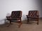 Norwegian Cantilever Easy Chairs in Leather attributed to Jon Hjortdal, Velledalen, 1970s, Set of 2, Image 10