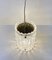 Lámpara colgante de cristal y latón de Carl Fagerlund para Orrefors, años 60, Imagen 6