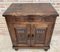 Mid-Century French Walnut Chest Table with Drawer and Double Door, 1950s, Image 7