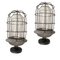 Spanish Industrial Focus with Metal Structure and Glass Bubble from Puig Electric Industry, Set of 2 1