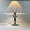 Lámpara de mesa francesa Art Déco de estaño, años 30, Imagen 4