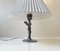 Art Deco French Table Lamp in Pewter, 1930s, Image 3