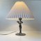 Art Deco French Table Lamp in Pewter, 1930s 6