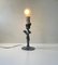 Lámpara de mesa francesa Art Déco de estaño, años 30, Imagen 8