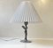 Art Deco French Table Lamp in Pewter, 1930s, Image 5