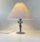 Art Deco French Table Lamp in Pewter, 1930s, Image 2