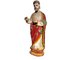 Antique Spanish Religious Saint Figure Hand-Carved in Wood with Remains of Polychrome, 19th Century, Image 4
