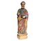 Estatua religiosa antigua de madera del apóstol Pedro con policromado original, España, siglo XIX, Imagen 6