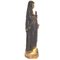 Antica statua religiosa scolpita della Vergine con Sacro Cuore e libro, Spagna, XIX secolo, Immagine 2
