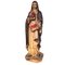 Antique Religious Carved Statue of Virgin with Sacred Heart and Book, Spain, 19th Century 4