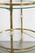 Hollywood Regency Brass and Crystal Glass Serving Cart, Italy, 1970s, Image 6