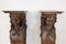 Pedestales para cariátides de nogal tallado de principios del siglo XX. Juego de 2, Imagen 12
