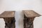 Pedestales para cariátides de nogal tallado de principios del siglo XX. Juego de 2, Imagen 11