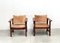 Mid-Century Leather Safari Armchairs, 1960s, Set of 2, Image 4