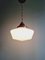 Large Art Deco Suspension in Conical White Opaline, 1920s 6