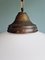 Lámpara de suspensión Art Déco grande de blanco opalino cónico, años 20, Imagen 4
