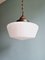 Large Art Deco Suspension in Conical White Opaline, 1920s 14