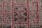 Alfombra de pasillo turca vintage de lana en rosa gris beige, años 60, Imagen 8