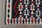 Turkish Blue, Red and Black Wool Oushak Runner Rug, 1960s 9